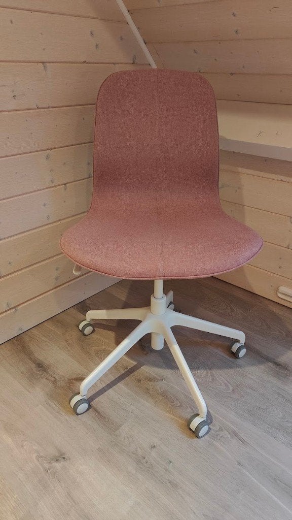 Bureaustoel Ikea Langfjall, Ophalen, Zo goed als nieuw, Roze, Bureaustoel