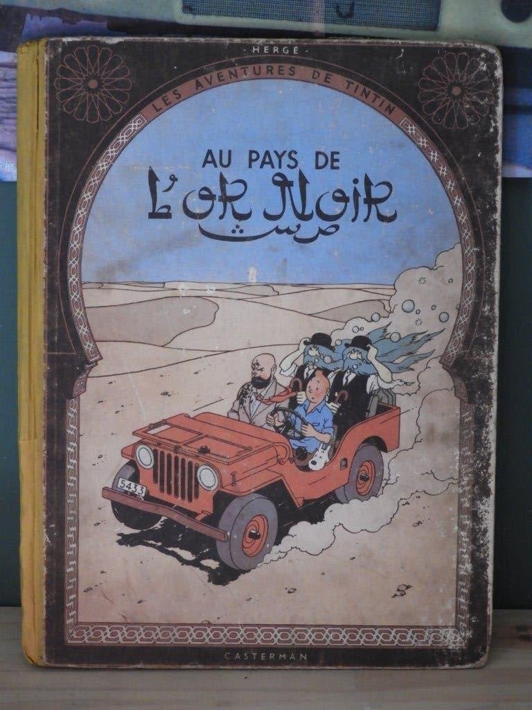 Tintin au pays de l'Or Noir / 1950, Livres, Une BD, Enlèvement ou Envoi, Utilisé, Herge