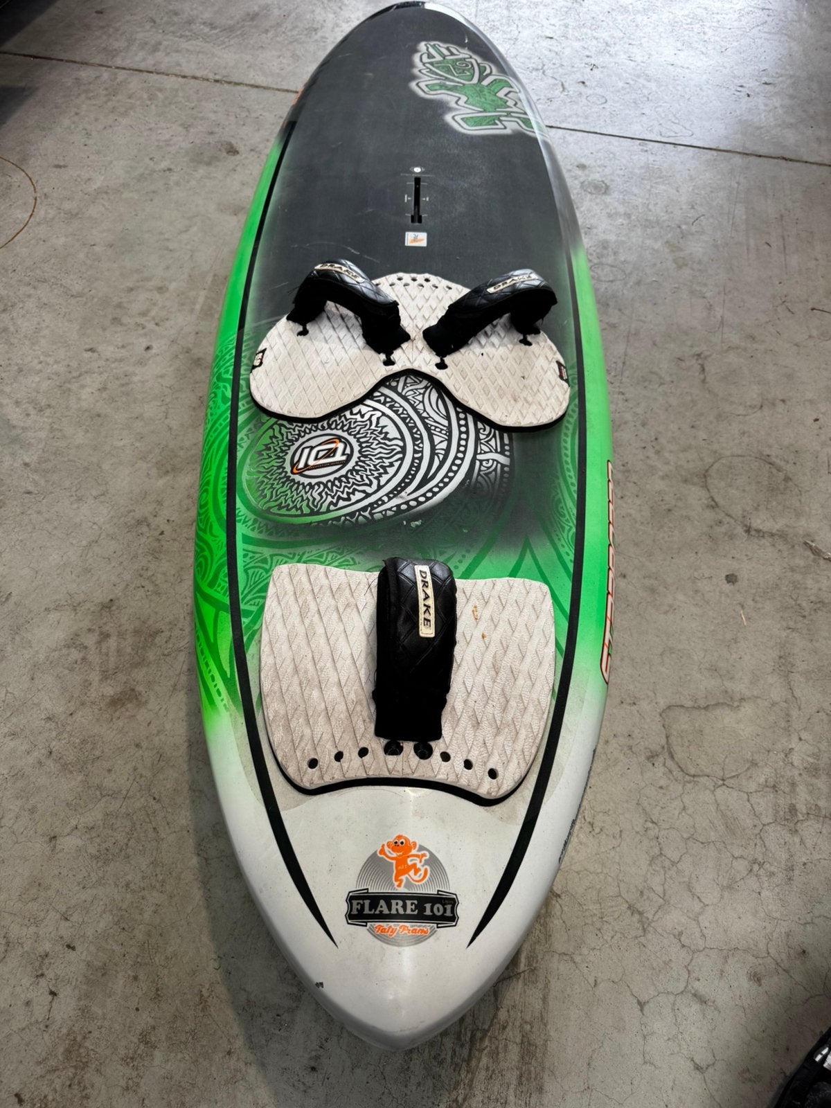 Starboard Flare 101 Carbon Reflex + Drake Taty Frans vin, Watersport en Boten, Windsurfen, Ophalen, Zo goed als nieuw, Starboard