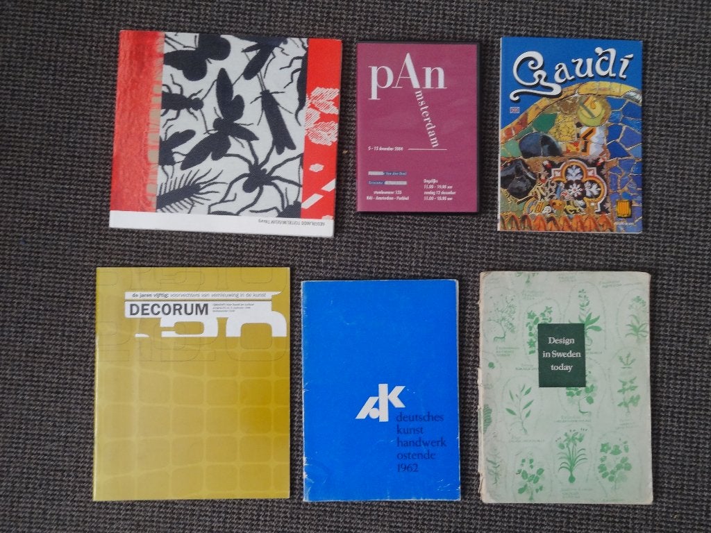 6 boeken, design, art nouveau, glas, textiel, keramiek, Boeken, Ophalen of Verzenden, Gelezen, Overige onderwerpen