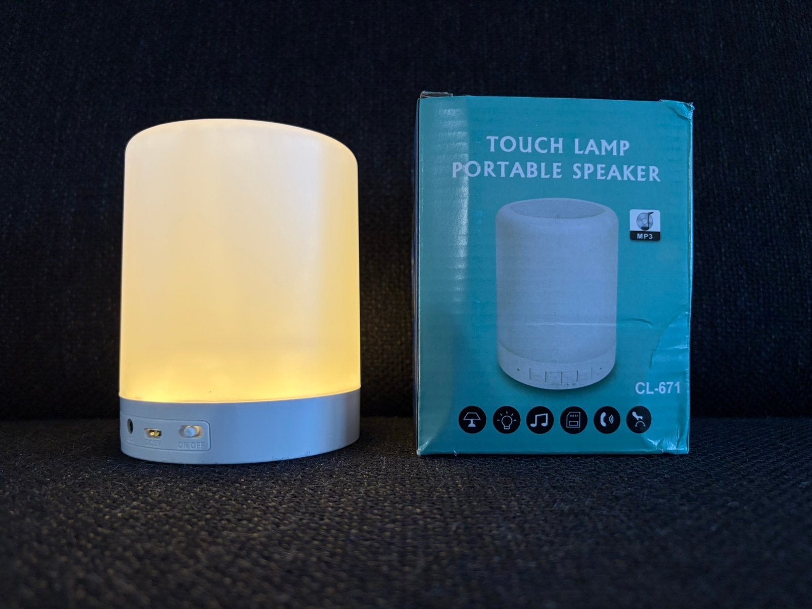Touch lamp Portable speaker, Audio, Tv en Foto, Luidsprekerboxen, Ophalen of Verzenden, Zo goed als nieuw