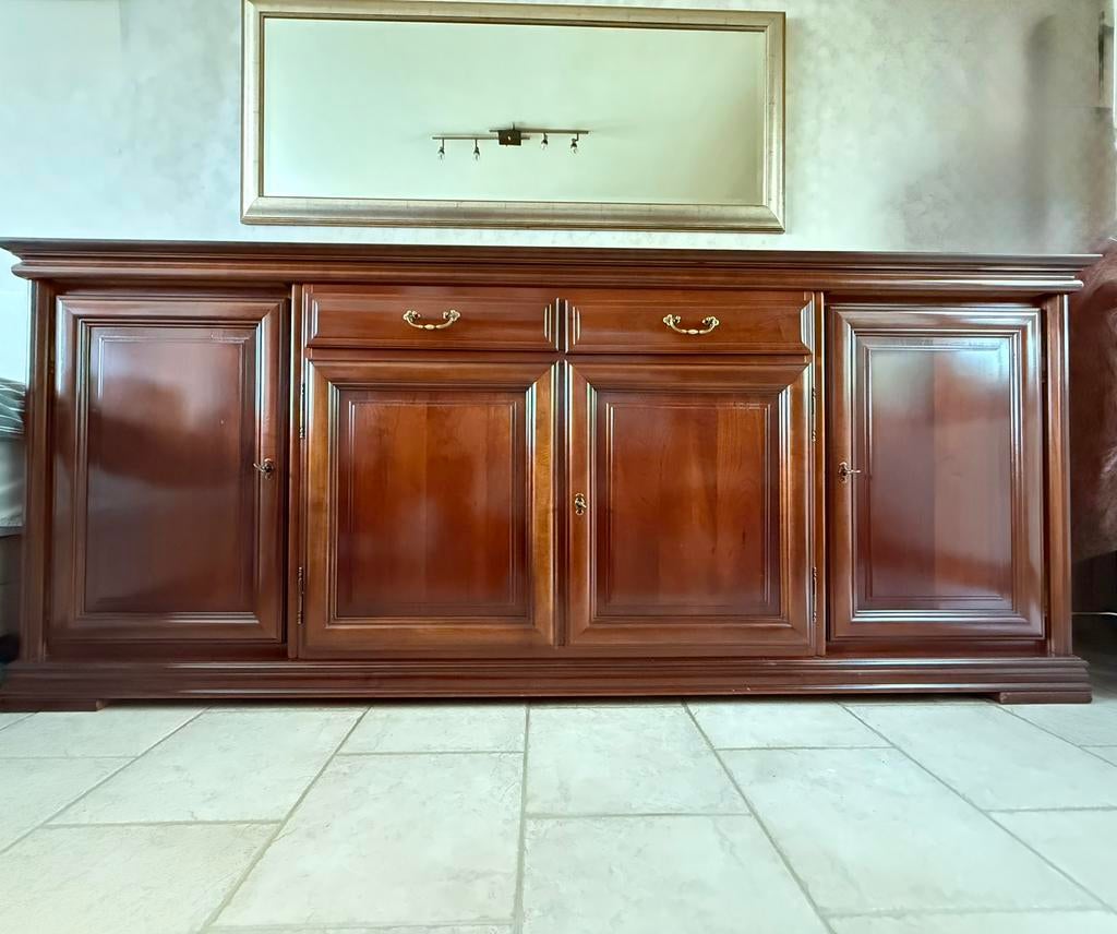 Volledige eetkamer kersenhout, Enlèvement, Comme neuf, Cerisier