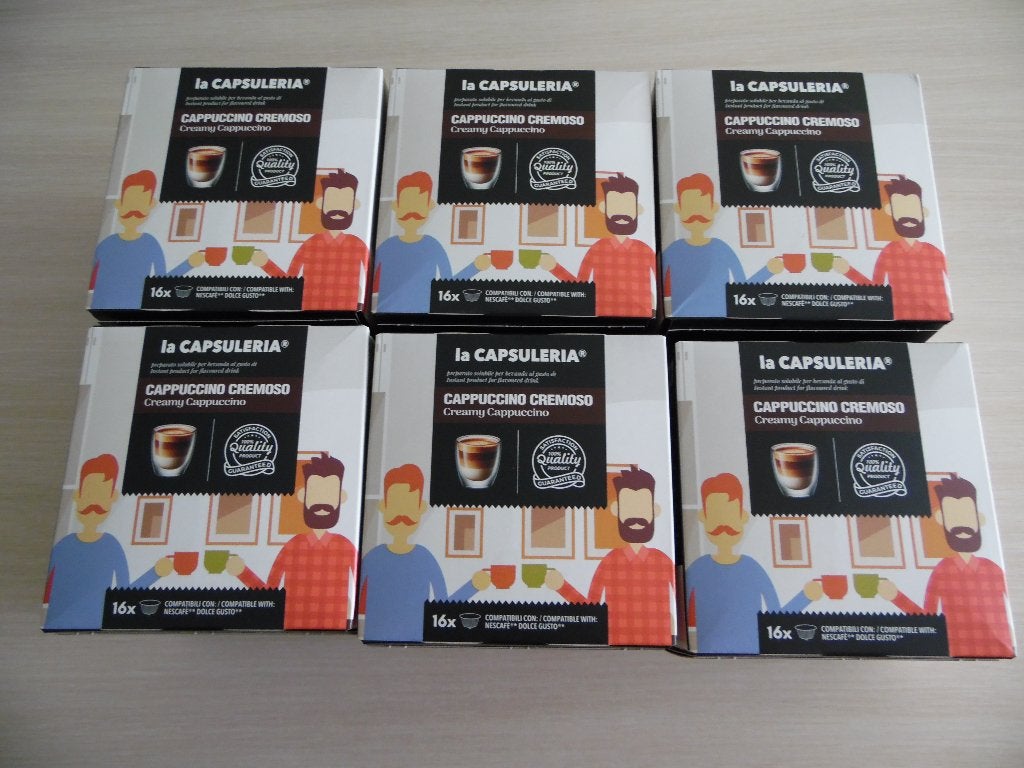 CAPPUCINO 96 CAPSULES DOLCE GUSTO LA CAPSULERIE, Ophalen of Verzenden