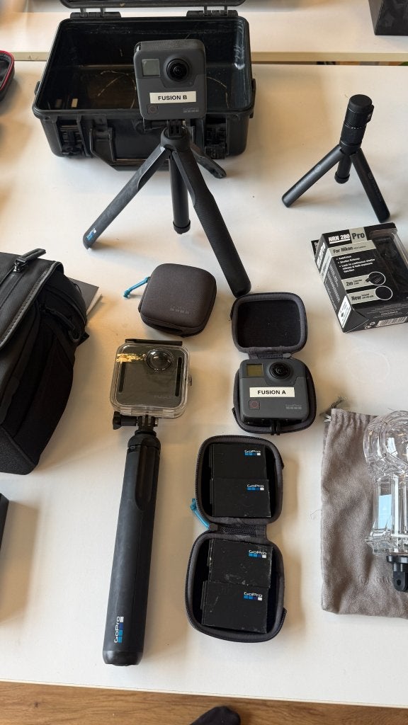 GoPro Fusion 5.2K 360-camera, 3 beschikbaar, prijs per stuk, TV, Hi-fi & Vidéo, Enlèvement, Utilisé, GoPro