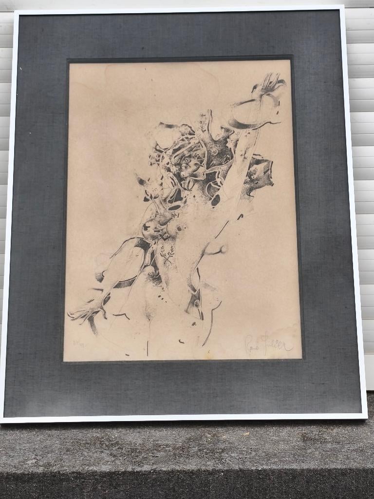 Lithographie signe René julien, Enlèvement ou Envoi