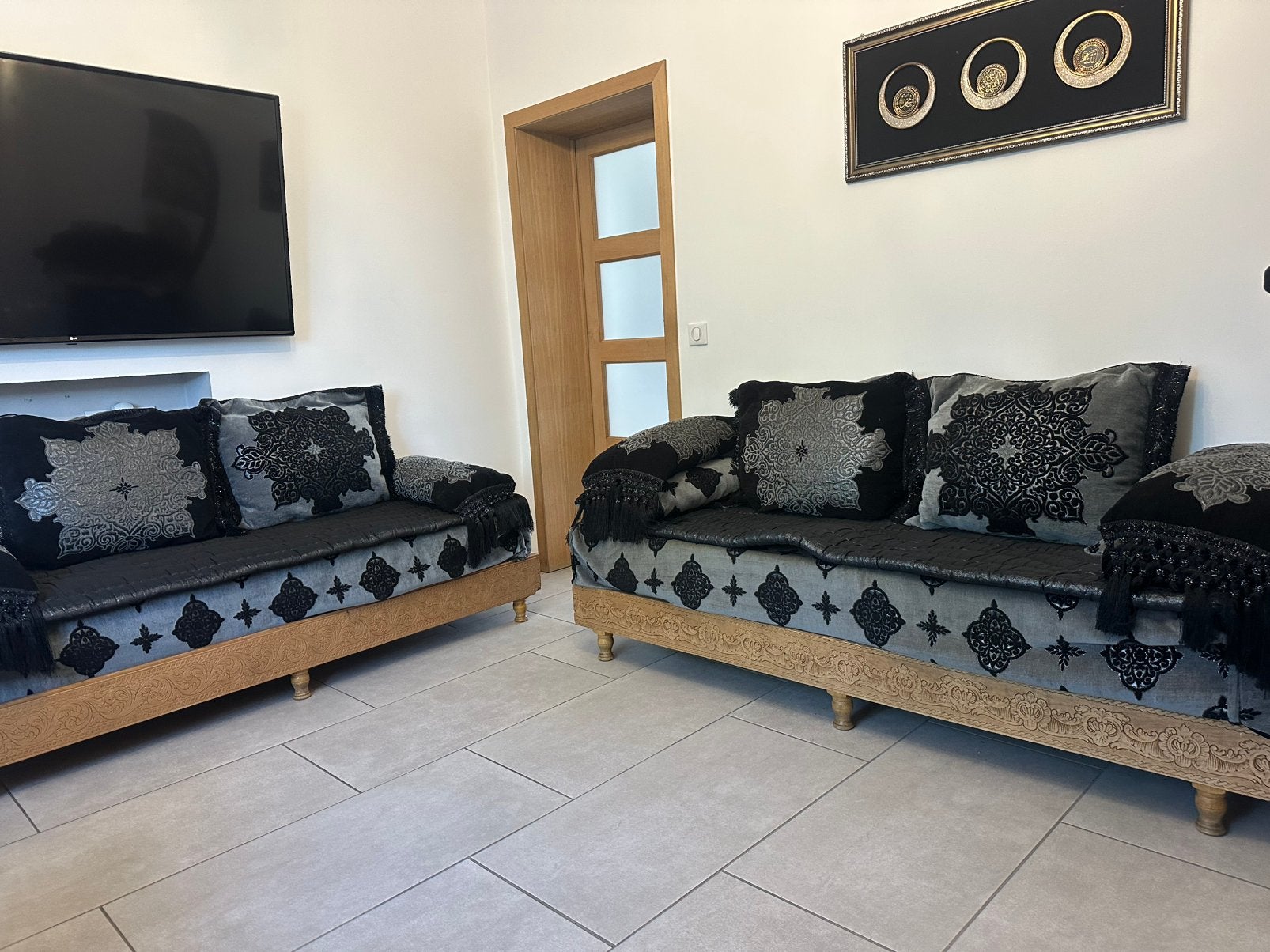 Sedari met alles, pak, stoffen, kussens, sponzen, Huis en Inrichting, Ophalen, Overige materialen, Gebruikt, Salon