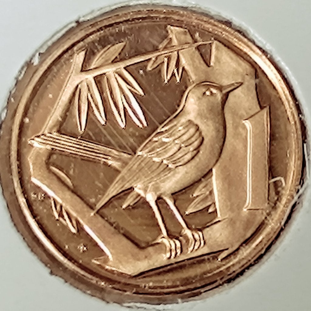 munt Kaaiman eilanden 1 cent 1980 UNC, Ophalen of Verzenden