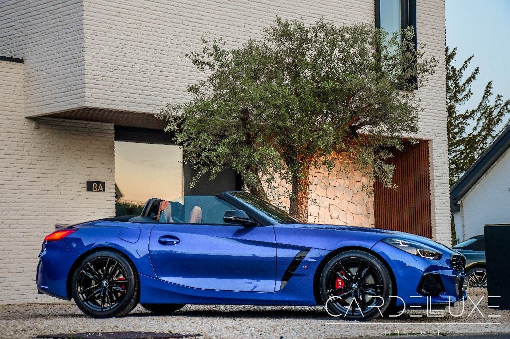 BMW Z4 3.0 M40i !!! PORTIMOA BLAUW - COGNAC !! FULL !!!, Auto's, Automaat, Achterwielaandrijving, Cabriolet, Blauw