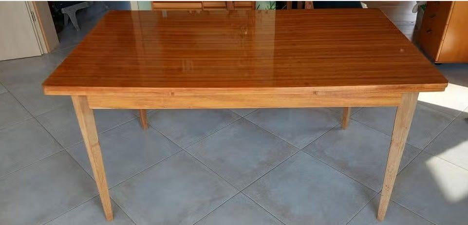Ancienne table de salle à manger design scandinave, 150 à 200 cm, Cinq personnes ou plus, Enlèvement, Utilisé