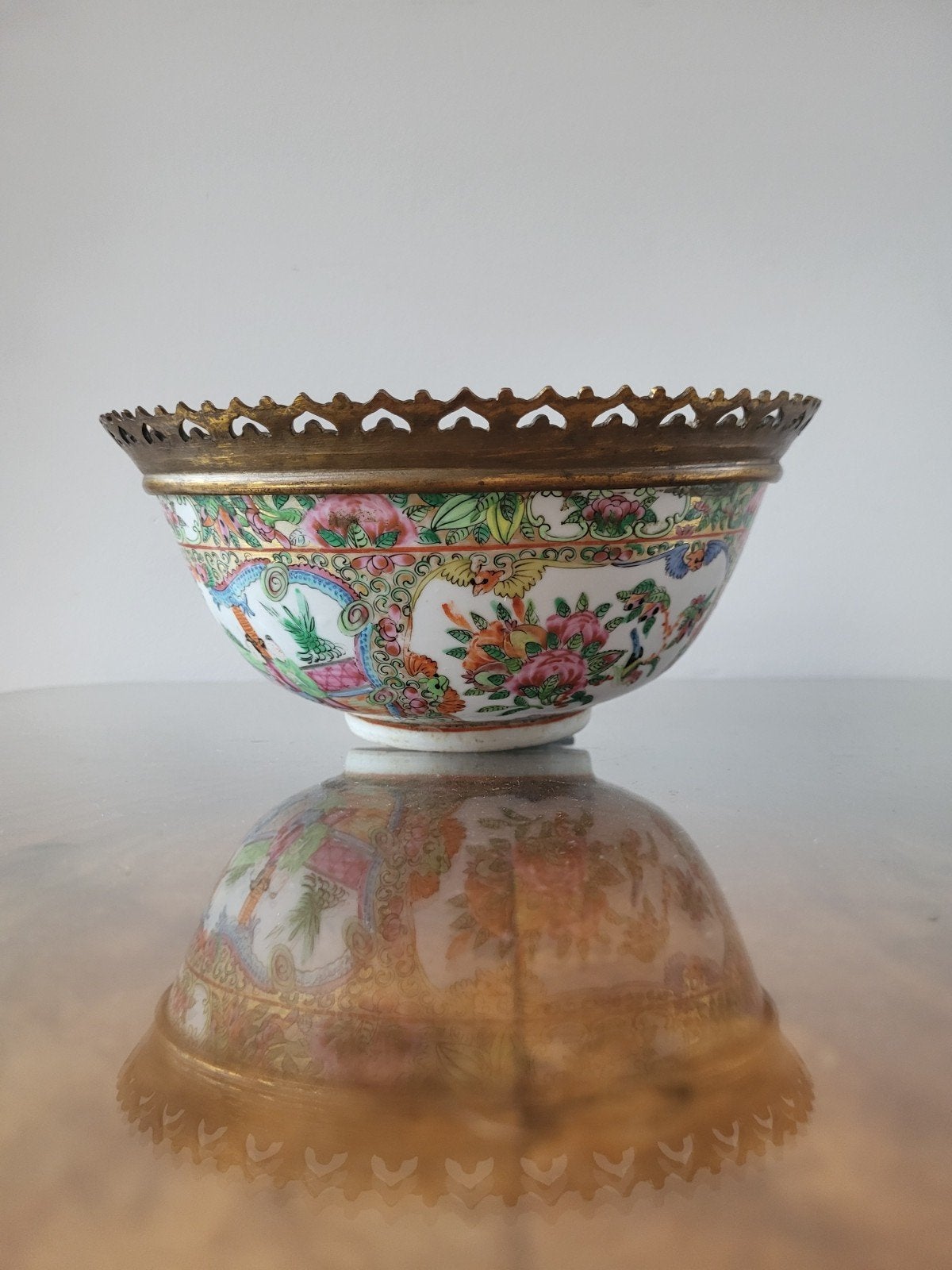 Balance chinoise — Rose Canton & Ajour Brass (fin de la péri, Enlèvement ou Envoi