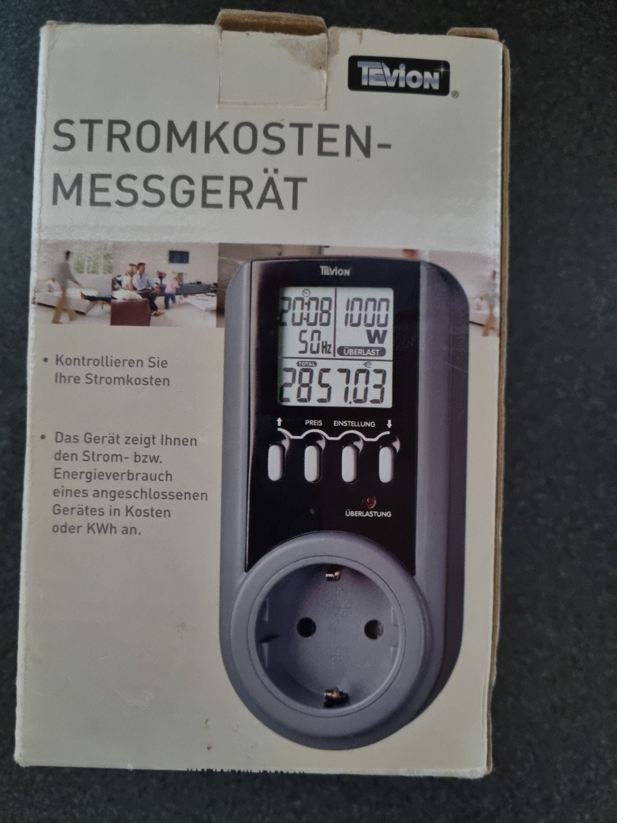 De energiemeter meet het energieverbruik., Ophalen of Verzenden