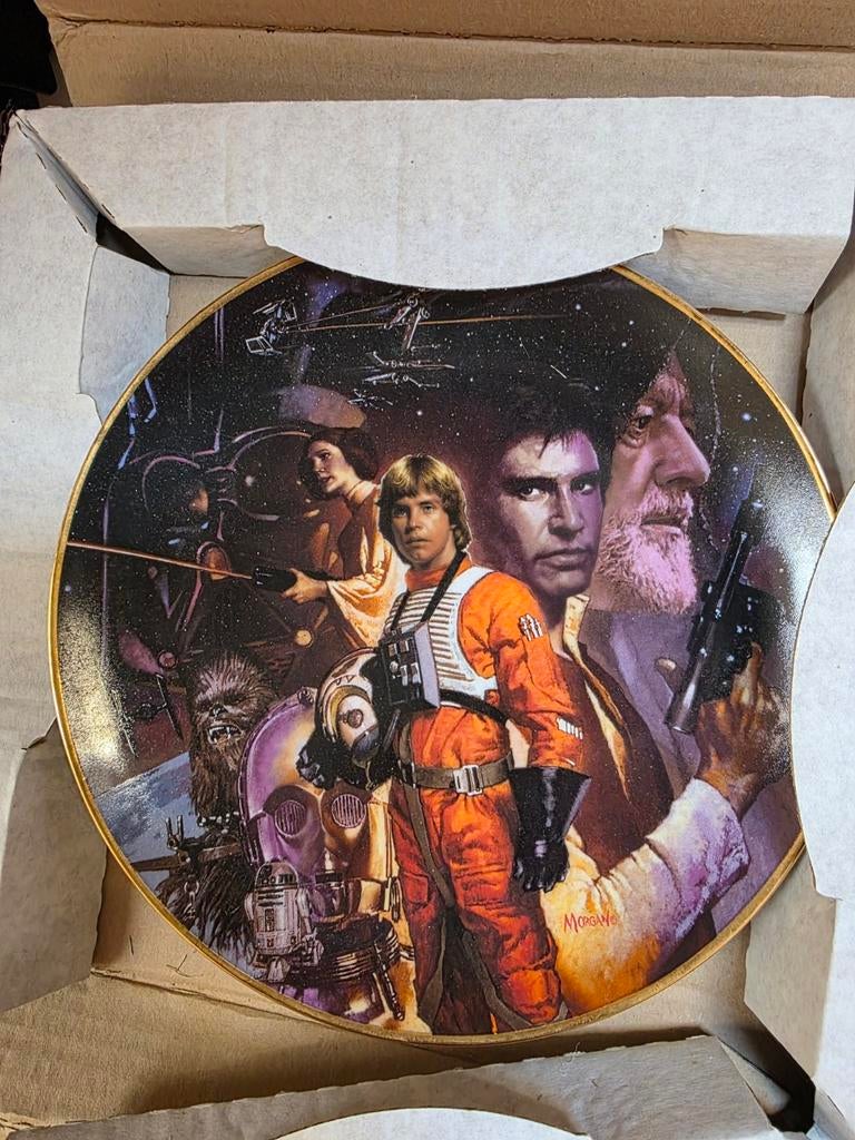 Star Wars édition limitée numérotée assiette Hamilton . Rega