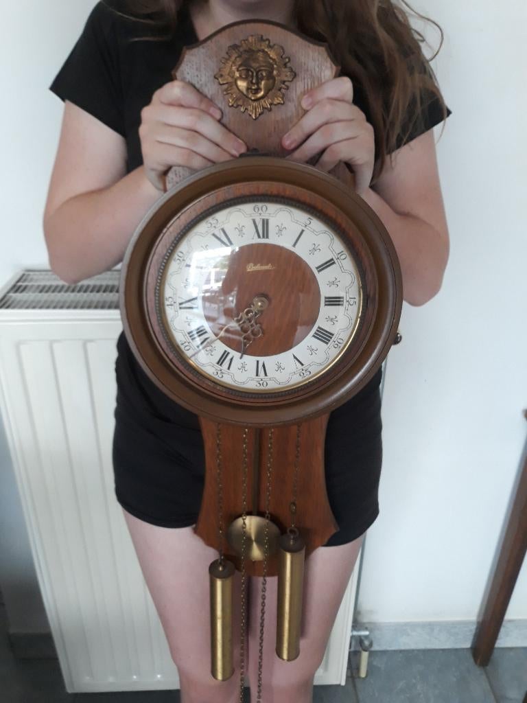 klok met slinger en gewichten Belcanto, Antiek en Kunst, Ophalen of Verzenden