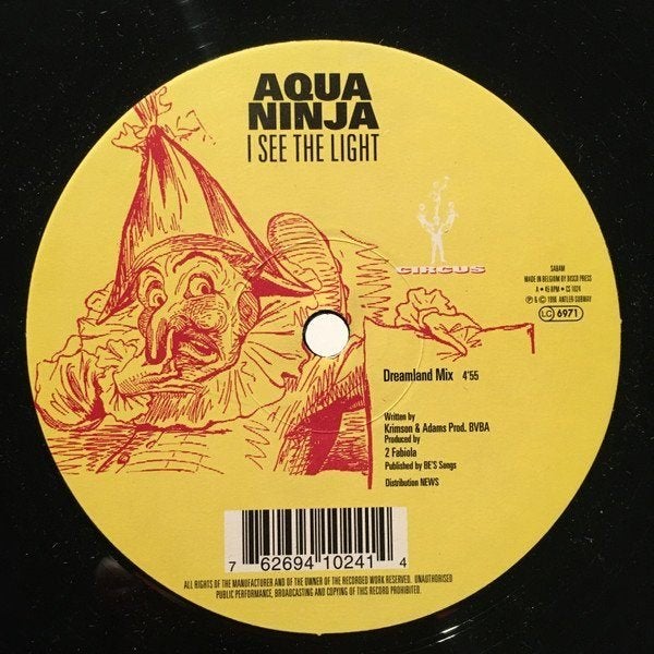 Aqua Ninja - I See The Light, Cd's en Dvd's, Ophalen of Verzenden, Zo goed als nieuw, 12 inch, Trance