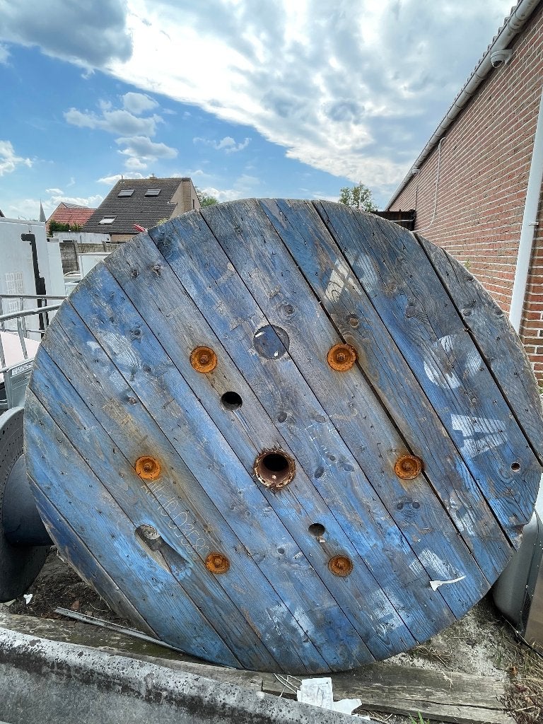 Haspel D160, Tuin en Terras, Tuintafels, Ophalen, Gebruikt, Rond, Hout