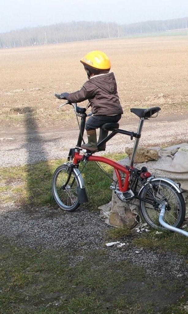 Milian Pere IT-kinderzitje voor Brompton-vouwfiets, Enlèvement, Comme neuf