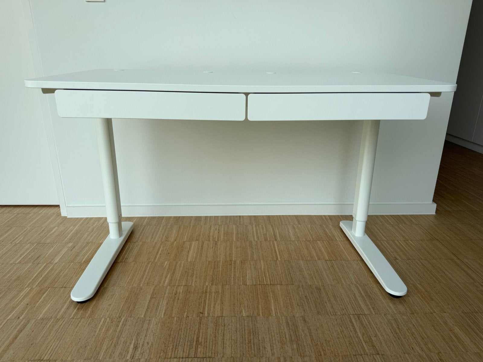 Bureau met verstelbare hoogte, Ophalen, 117 cm, Hout, Kinderbureau