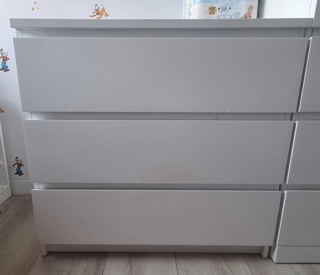 Malm ikea ladekast - enkel 3 lades!, Maison & Meubles, Armoires | Commodes, Comme neuf, Moins de 100 cm, 50 à 100 cm, 50 à 75 cm