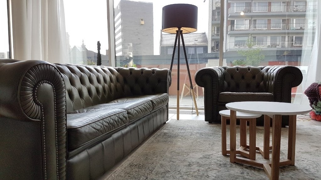 Chesterfield Sofa ( 1 + 4 zit), Huis en Inrichting, Ophalen, Gebruikt, Chesterfield, Rechte bank