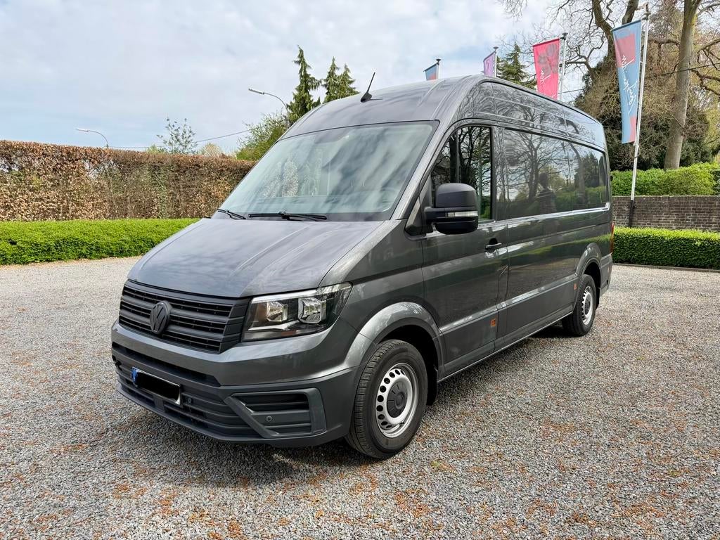 Volkswagen Crafter 2.0Bi-TDI Automatique 177ch L3H2, Détection des panneaux routiers, Argent ou Gris, Entreprise, 3 places