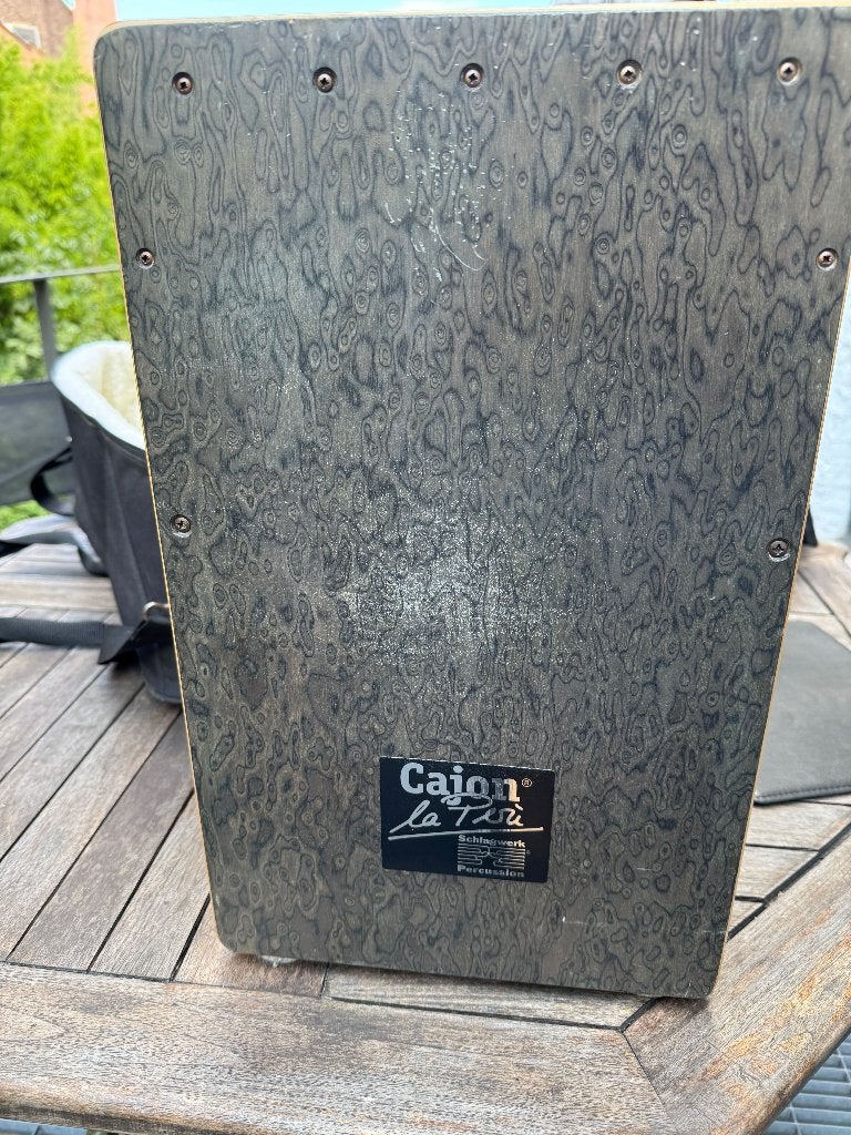 Schlagwerk La Peru Cajon met kussen en hoes, Ophalen, Gebruikt, Overige soorten
