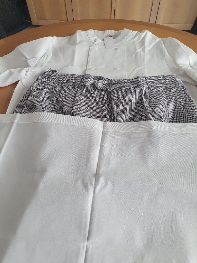 Bundel nieuwe kokskledij maat 52/L/XL, Kleding | Heren, Overige Herenkleding, Ophalen of Verzenden, Nieuw, Dutra