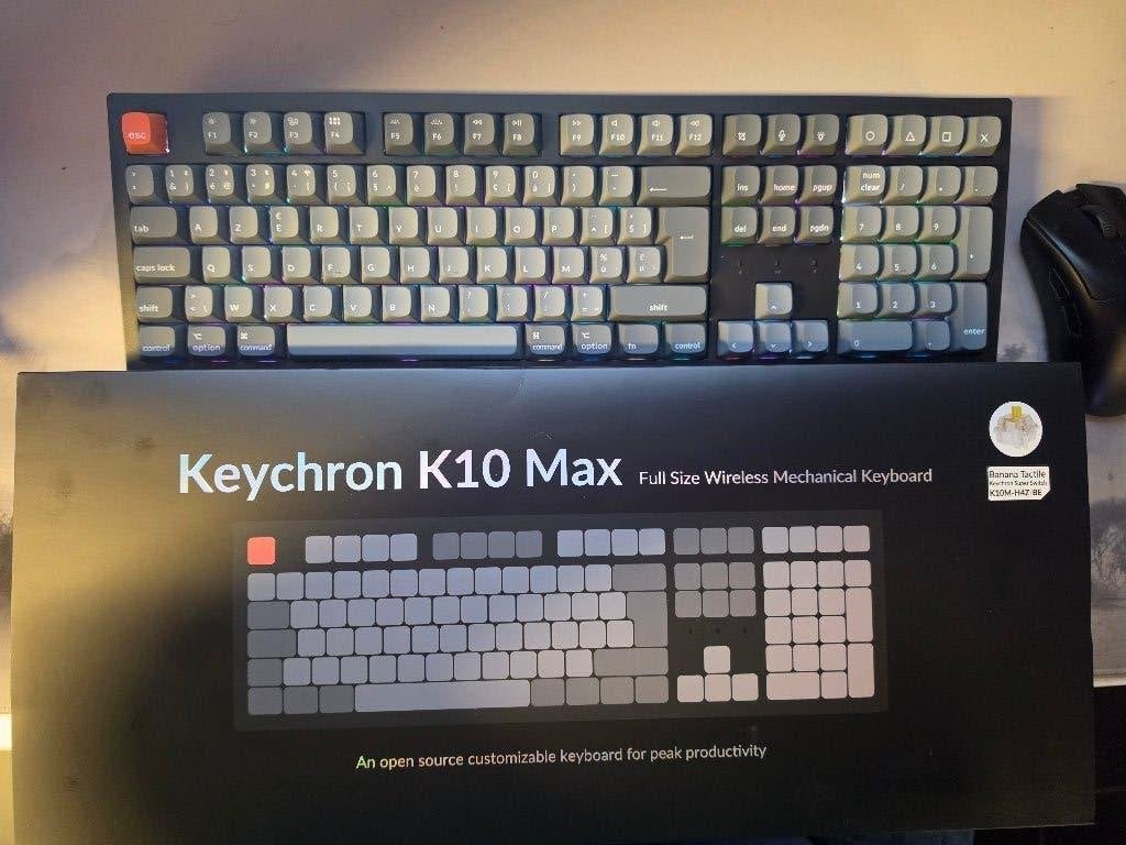 Keychron K10 Max-H3Z RGB mechanisch toetsenbord te koop, Computers en Software, Keychron, Ophalen of Verzenden, Draadloos, Hot-swappable