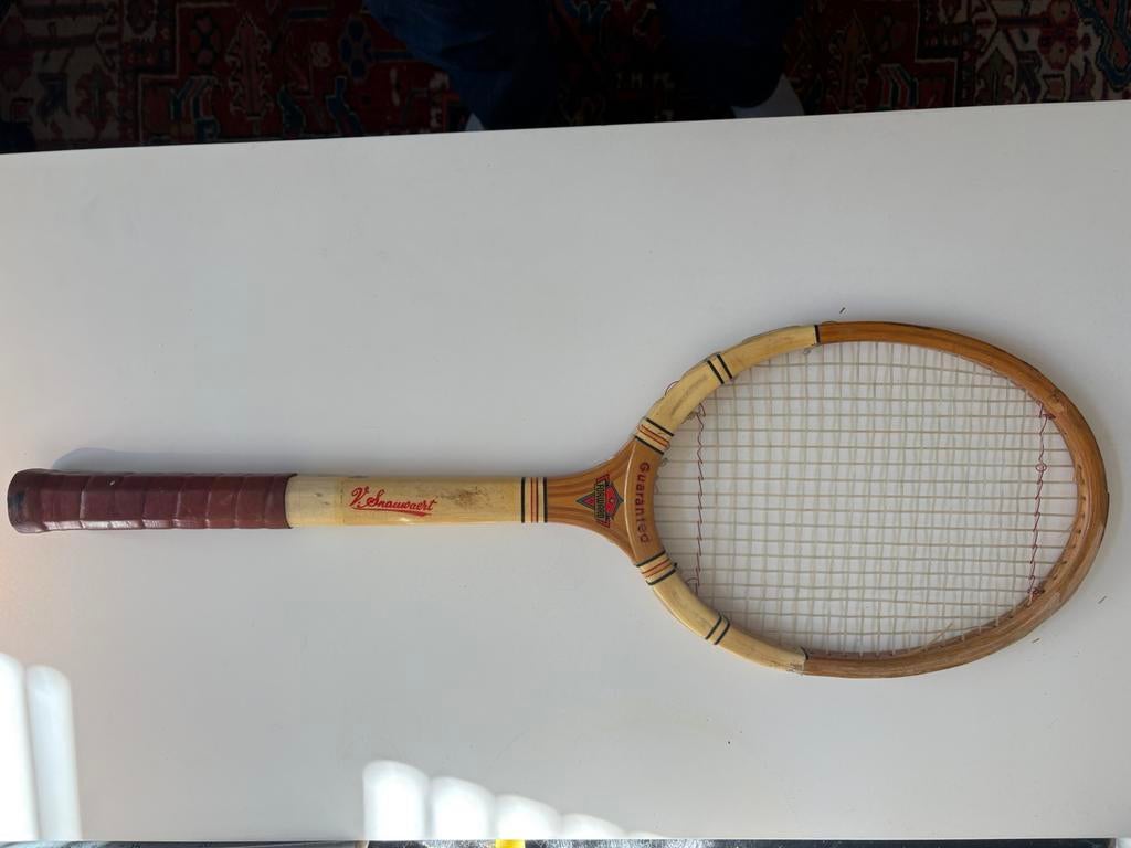 vintage tennisracket V. Snauwaert, Sport en Fitness, Ophalen, Zo goed als nieuw