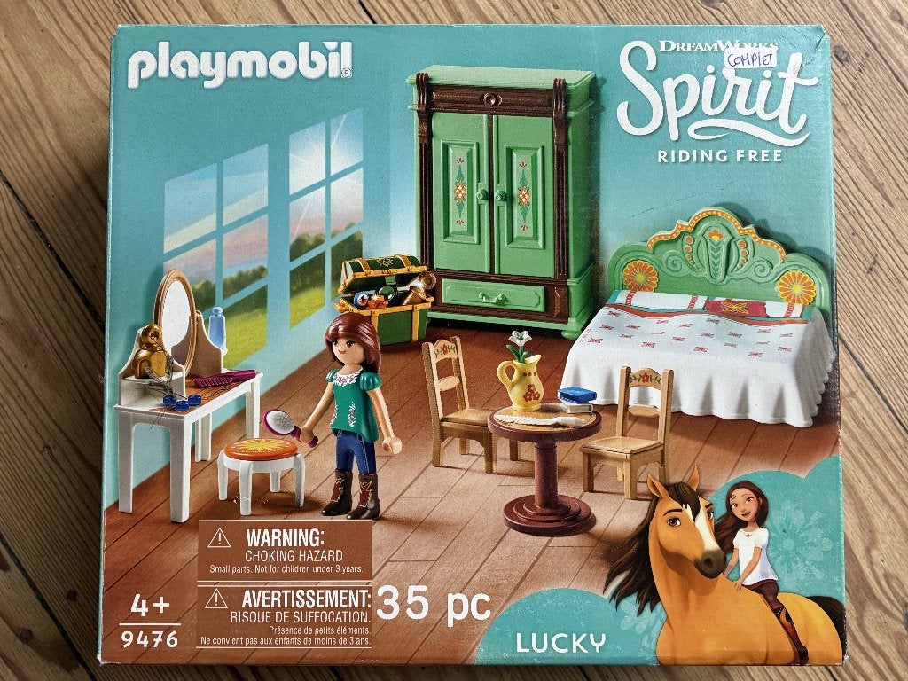 Playmobil Dreamworks Spirit - La chambre de Lucky, Autres séries, Comme neuf, Figurines, Kit complet