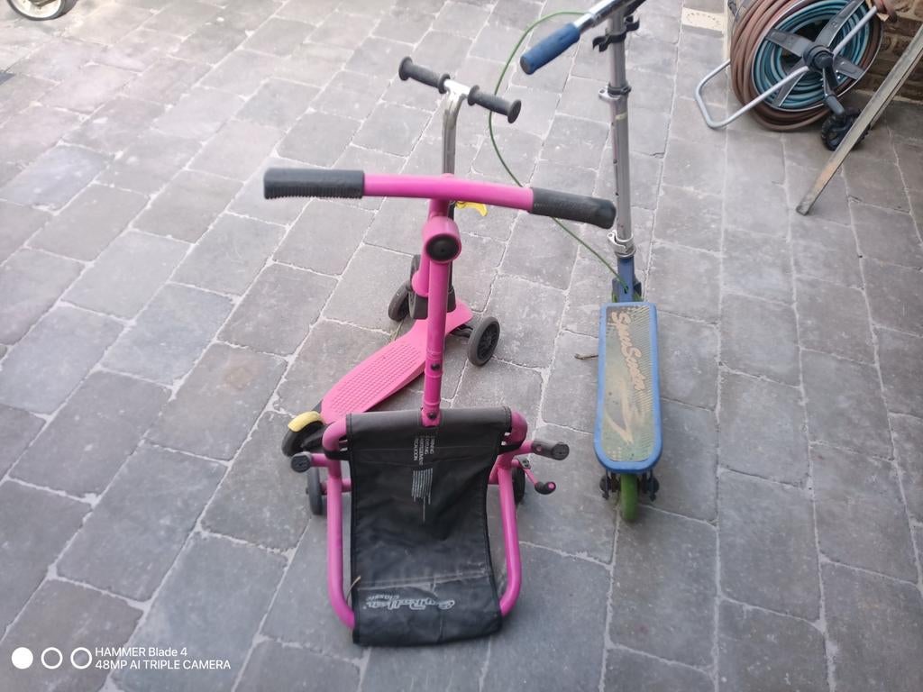 3 kinderfietsen , step, space scooter , Drifter trike, Ophalen