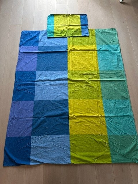 Housse de couette pour 1 personne (nr2187a), Enlèvement ou Envoi, Housse de couette, Une personne, Bleu