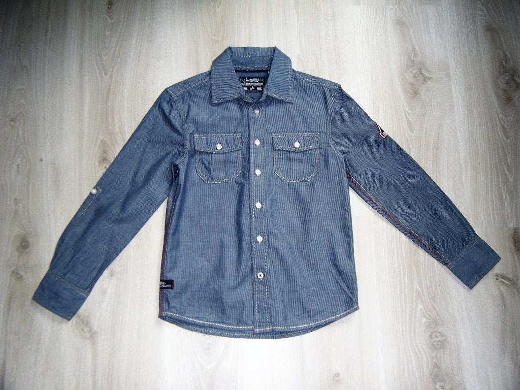 Hemdje C&A,maat 128, Kinderen en Baby's, Kinderkleding | Maat 128, C&A, Overhemd of Blouse, Ophalen of Verzenden, Zo goed als nieuw