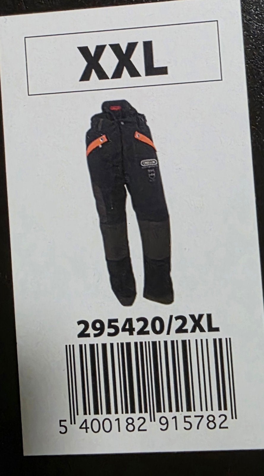 Pantalon de protection avant pour tronçonneuse OREGON, Enlèvement, Neuf