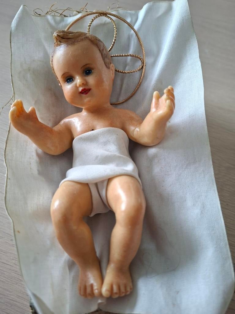 Heiligenbeeld,  kindje Jezus uit was, Antiek en Kunst, Ophalen