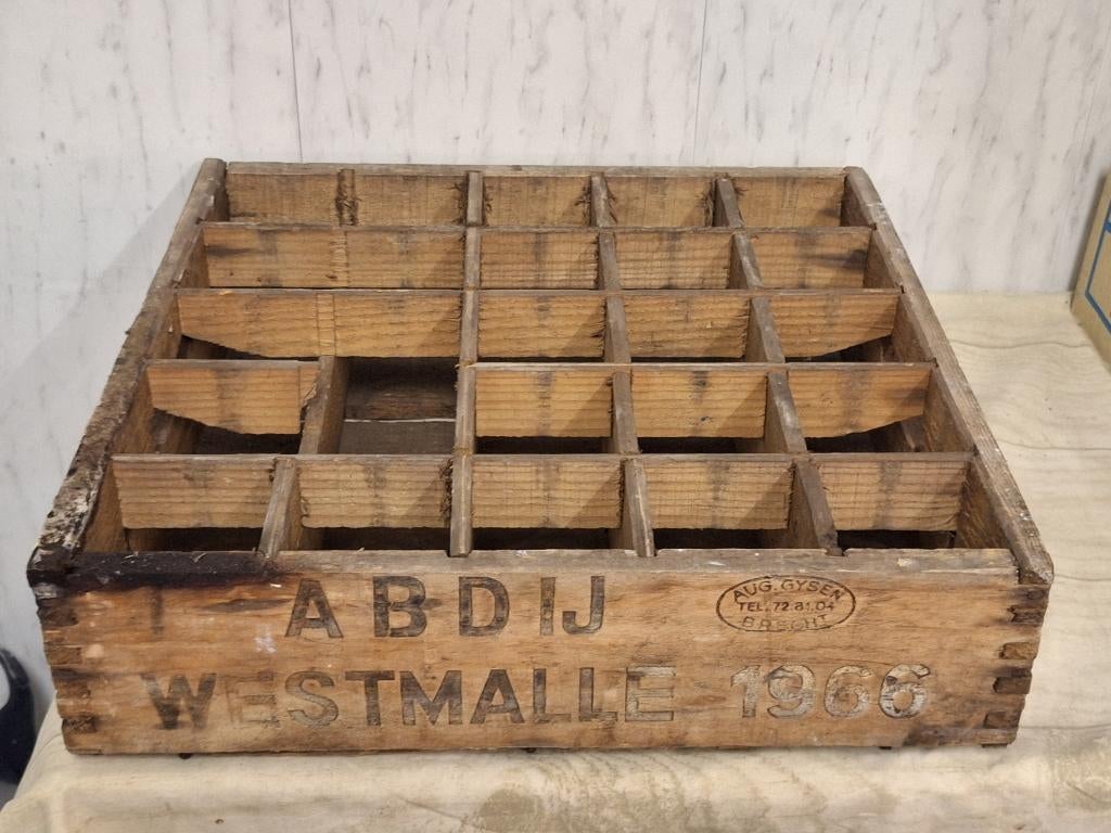 oude bierbak Abdij Westmalle, 1966, Ophalen of Verzenden