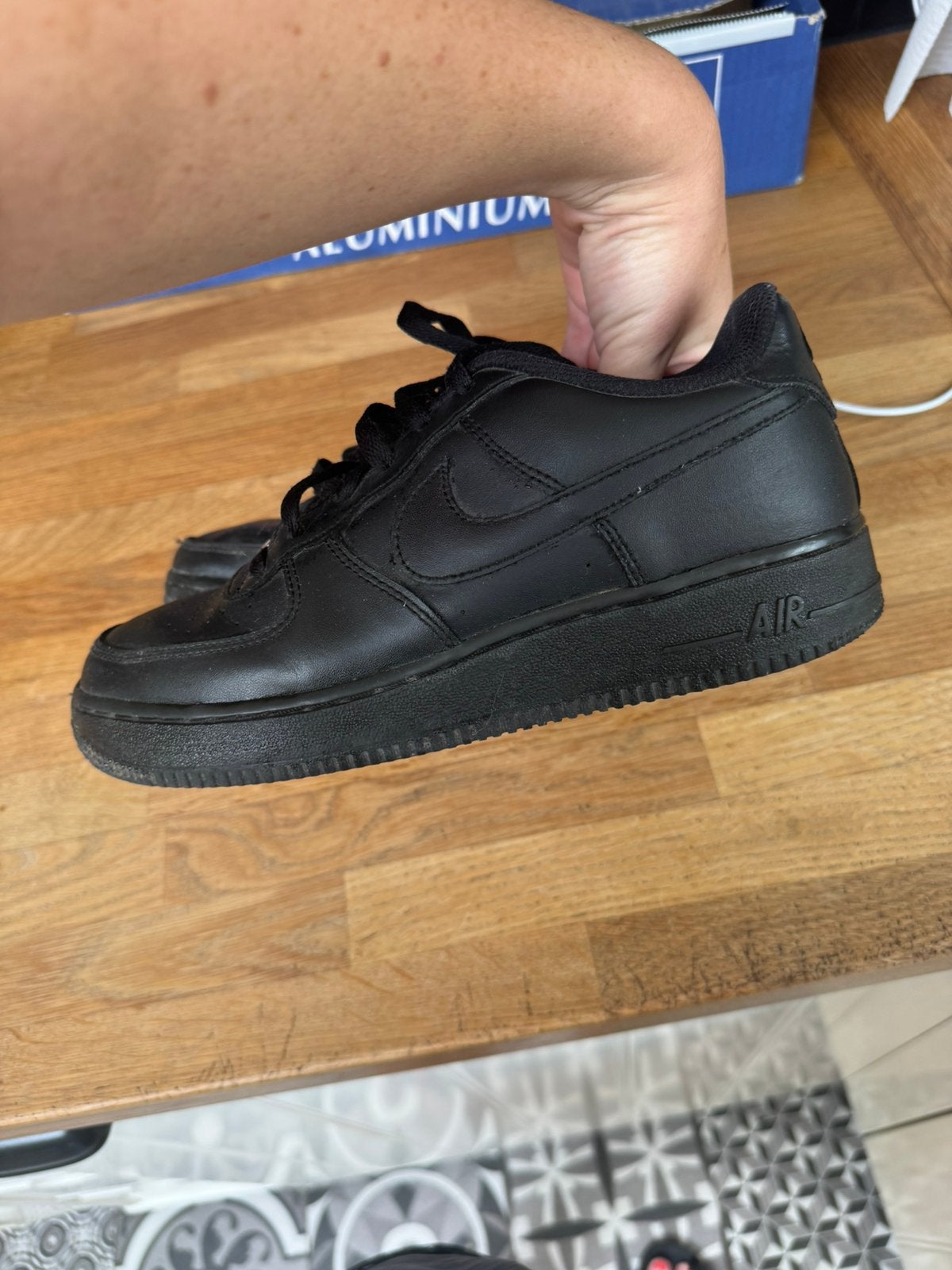 Espadrilles Air Force 1, Enlèvement ou Envoi, Comme neuf, Baskets, Noir