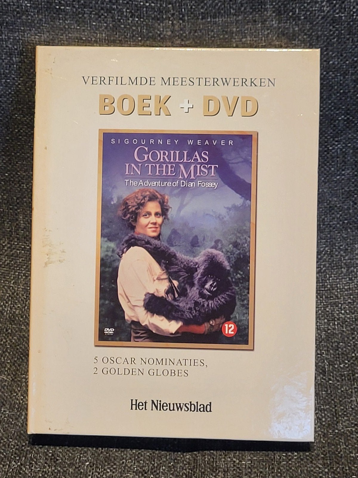 dvd + boek "Gorilla's In the Mist", Cd's en Dvd's, Engels, Gebruikt, Spaans, Ophalen of Verzenden