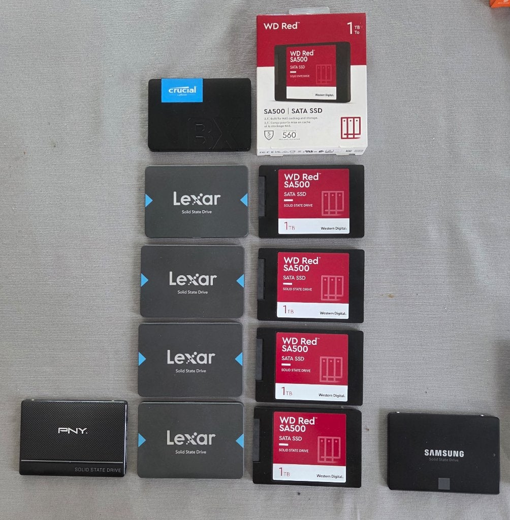 Samsung SATA SSD, Western Digital, LEXAR, PNY,..., Ophalen of Verzenden, SATA, SSD