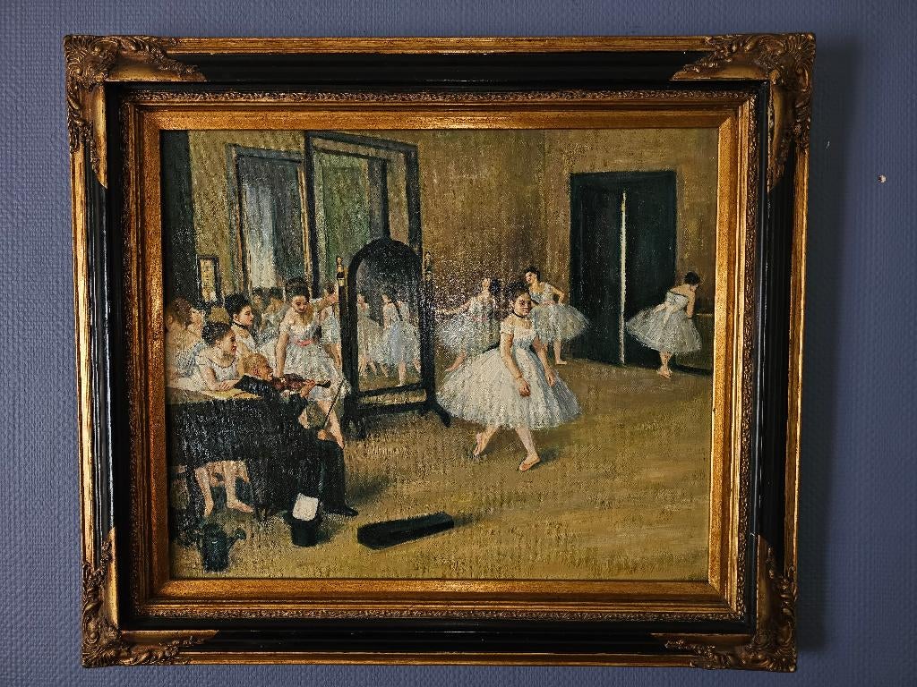 Degas "Classe de danse" officiële reproductie, Antiek en Kunst, Ophalen of Verzenden