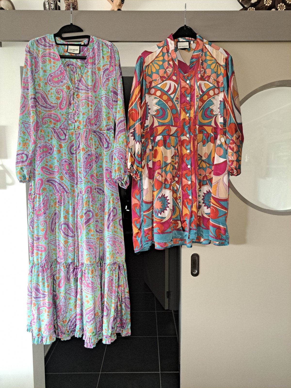 Gold & Silver Paris,  maxi en boho jurk mt S/M, Ophalen of Verzenden, Zo goed als nieuw, Maat 38/40 (M)
