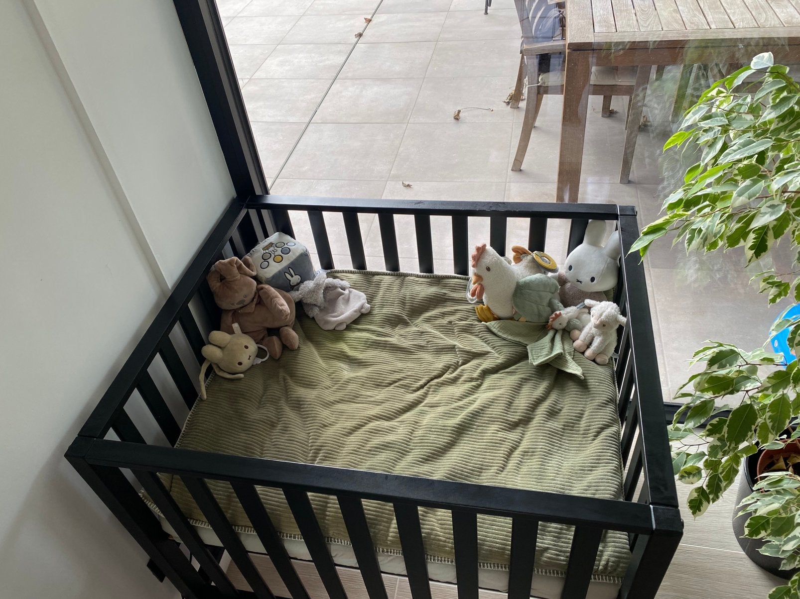 Quax babypark, Ophalen, Gebruikt, Rechthoekig, In hoogte verstelbaar