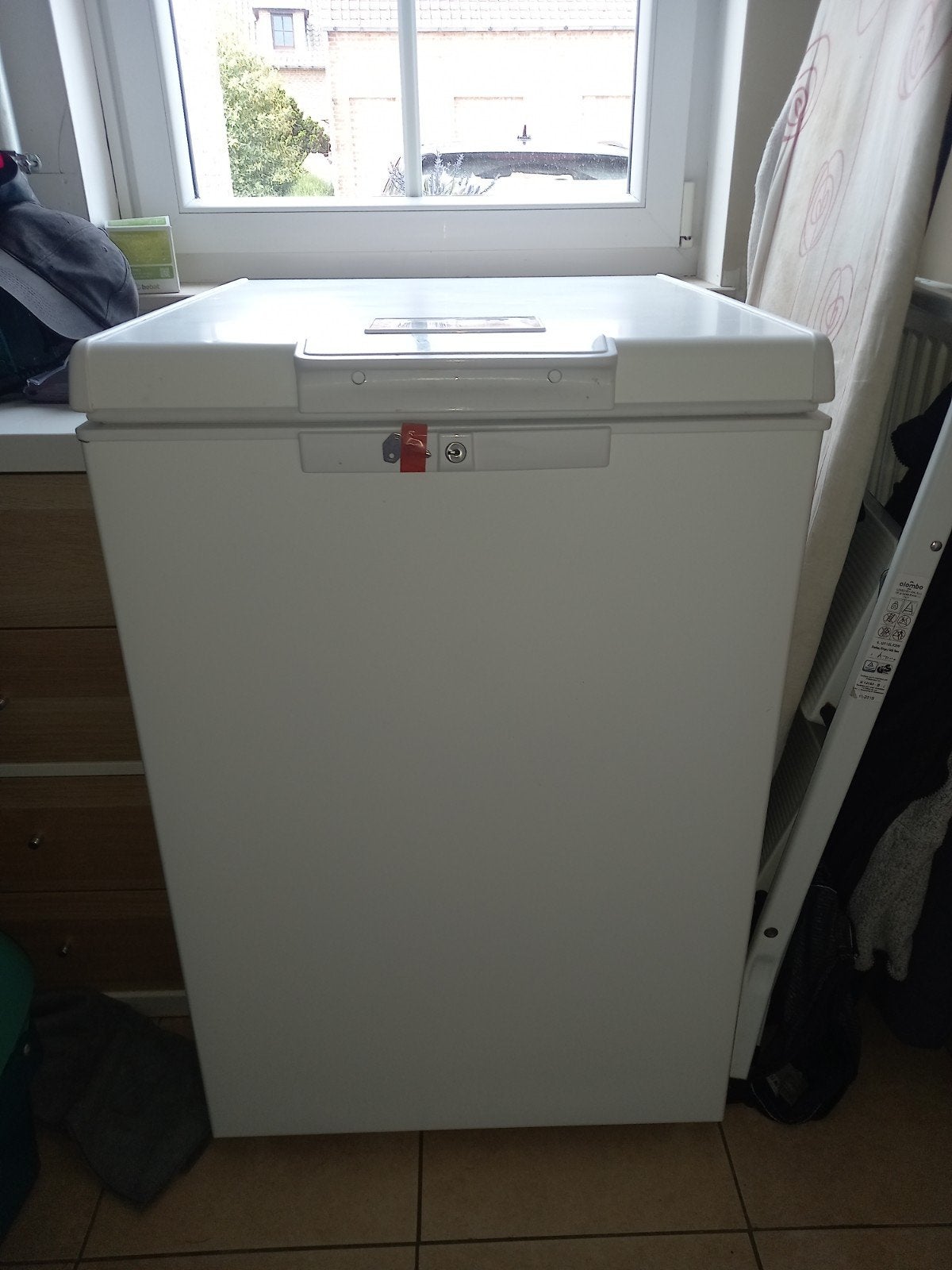 congélateur bahut Whirlpool, Electroménager, Enlèvement, Utilisé, Congélateur, 85 à 120 cm