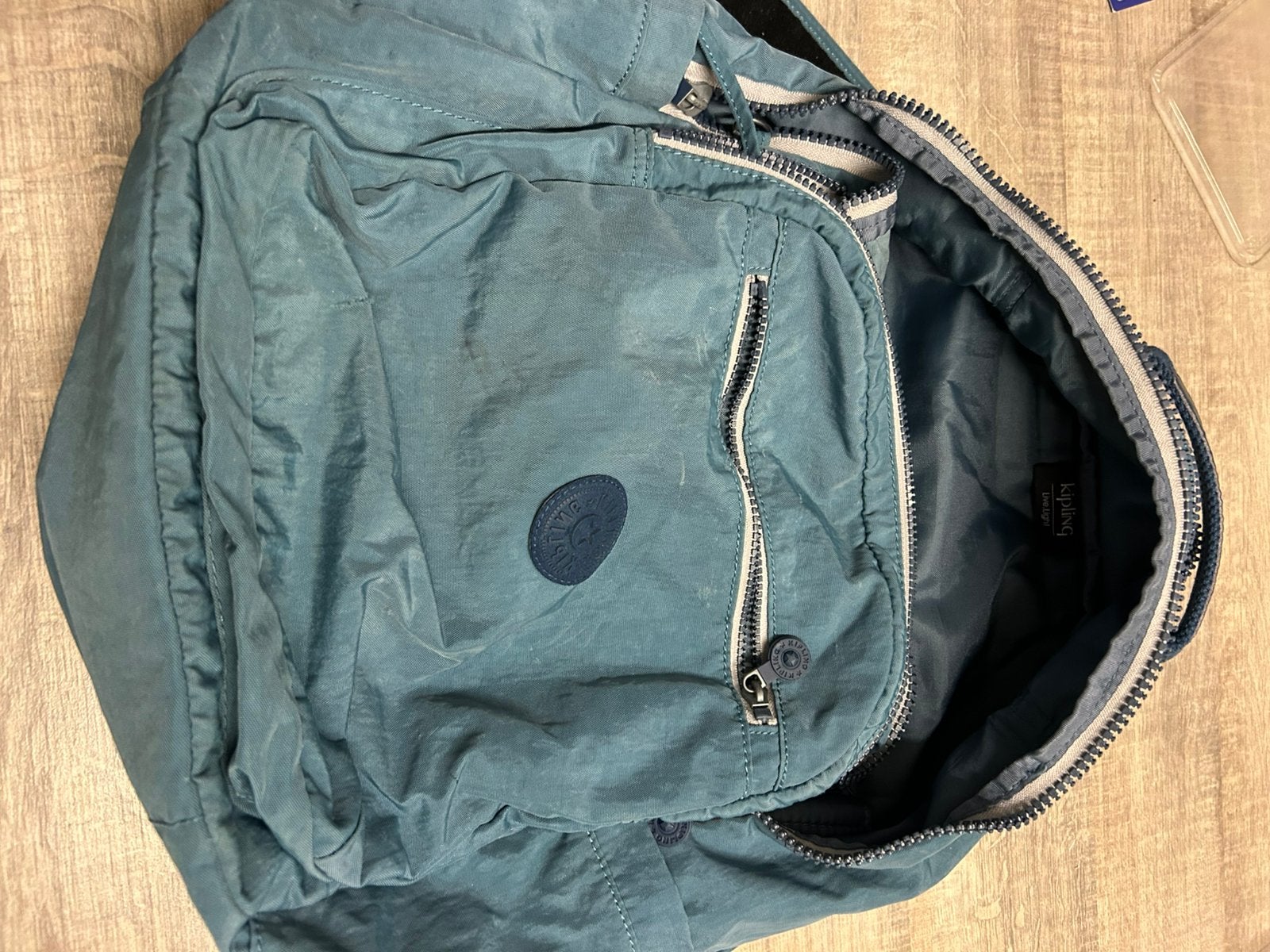 Kipling rugzak SEOUL Baltic aqua, Moins de 30 cm, Enlèvement ou Envoi, Utilisé, Bleu
