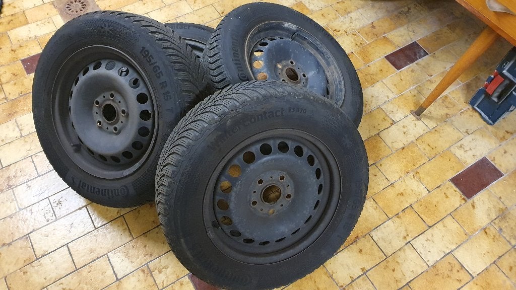Pneus Hiver Continental  TS 870 (195/65 R 15T) jantes tôle, 15 pouces, Pneus hiver, Véhicule de tourisme, Pneu(s)