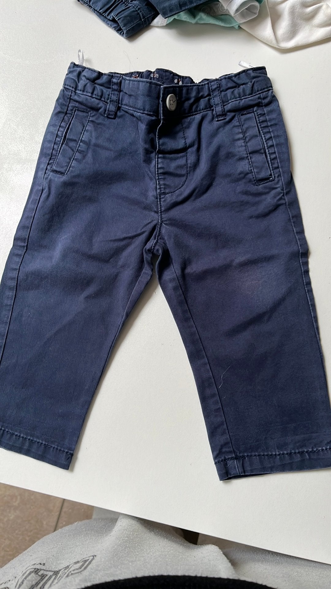 Blauwe broek maat 80, Kinderen en Baby's, Ophalen, Zo goed als nieuw