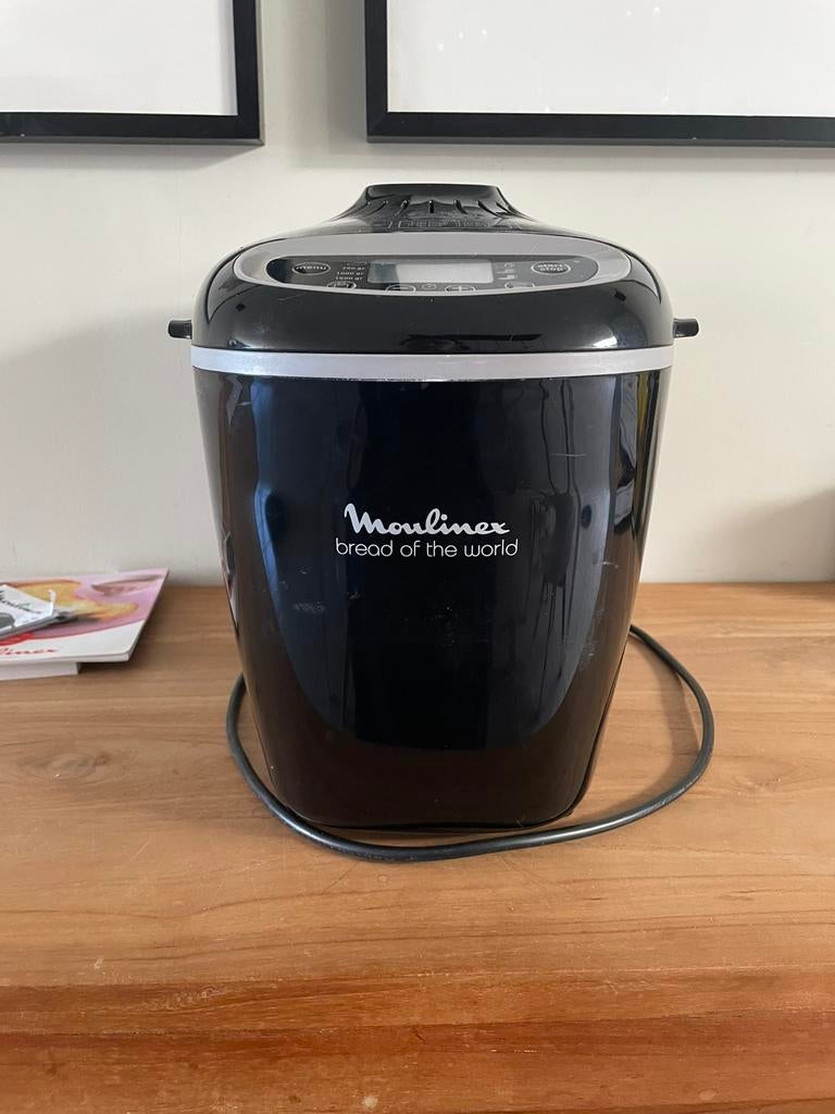 Broodbakmachine Moulinex, Elektronische apparatuur, Gebruikt, 800 tot 1200 gram deeg, Kijkvenster, Ophalen