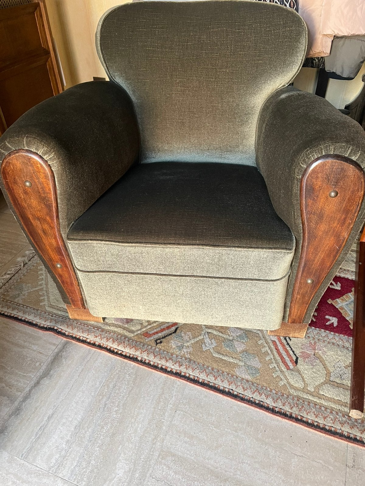 Art deco fauteuil, Ophalen, Gebruikt