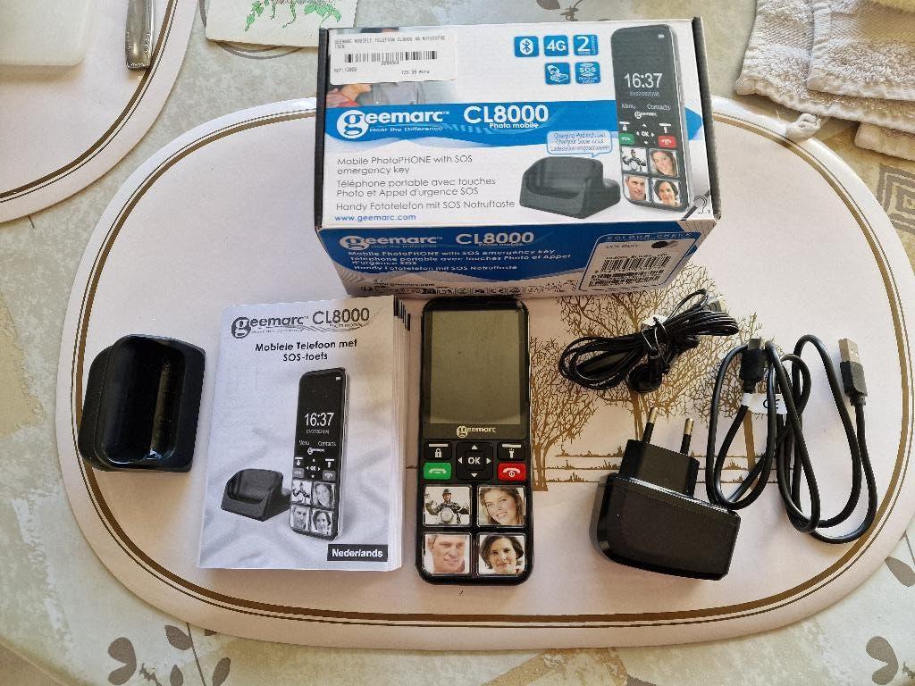 Geemarc mobiele telefoon CL800 met SOS knop ZGAN, Enlèvement, Comme neuf, Autres modèles, Sans abonnement