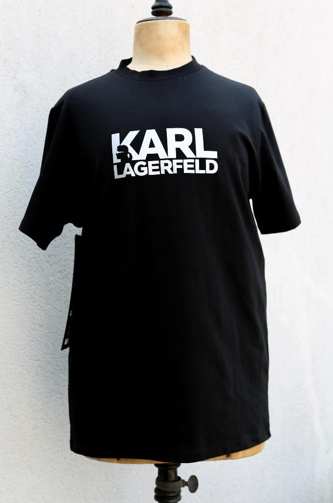 Prachtig nieuw zwart T-shirt Karl Lagerfeld M, Maat 48/50 (M), Zwart, Nieuw, Ophalen of Verzenden