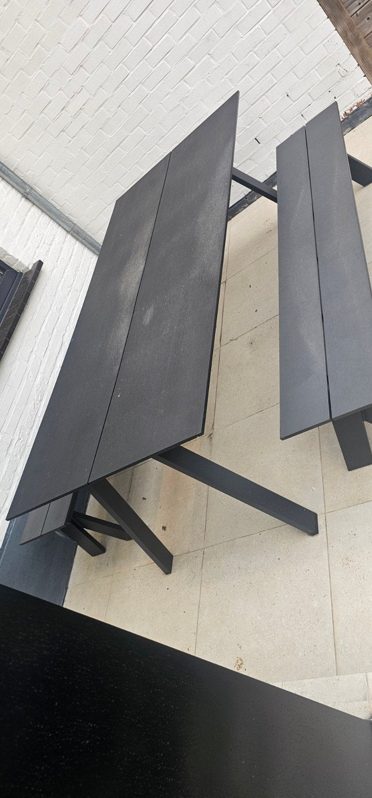 table de jardin ou terasse avec bancs, Enlèvement